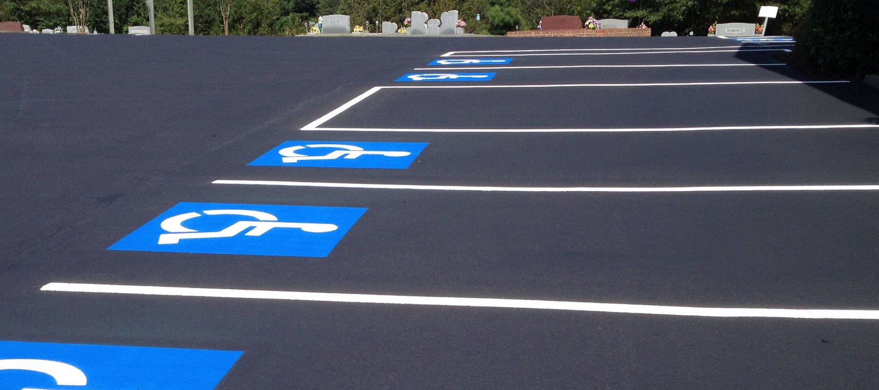 commercial business industrial lot paint striping